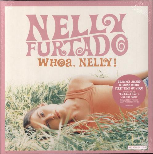 Nelly Furtado Whoa, Nelly - Cotton Candy Pink & Orange Peel Vinyl - Sealed 2-LP vinyl record set (Double LP Album) UK N-F2LWH856771