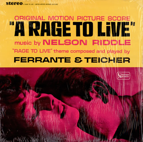 Nelson Riddle A Rage To Live Soundtrack vinyl LP album (LP record) US NLRLPAR475874