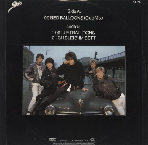 Nena 99 Red Balloons (Club Mix) 12" vinyl single (12 inch record / Maxi-single) UK NNA12RE31430