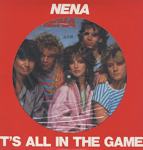 Nena It's All In the Game picture disc LP (vinyl picture disc album) Japanese NNAPDIT314935
