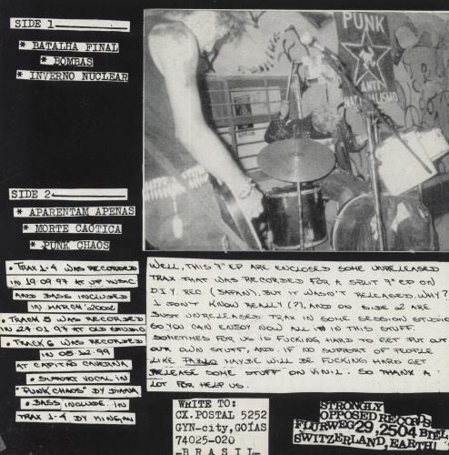 Neurose Urbana Morte Catica E.P. 7" vinyl single (7 inch record / 45) Swiss 7J307MO843636