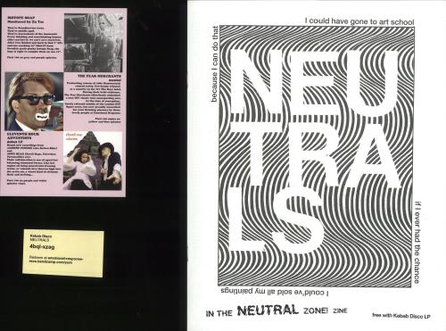 Neutrals Kebab Disco - Orange & Black Splattered Vinyl + Zine vinyl LP album (LP record) US 0EULPKE728842