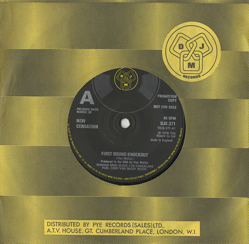 New Censation First Round Knockout 7" vinyl single (7 inch record / 45) UK NCX07FI484843