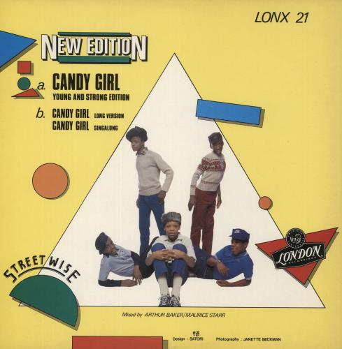 New Edition Candy Girl + Picture Sleeve 12" vinyl single (12 inch record / Maxi-single) UK NDT12CA658699