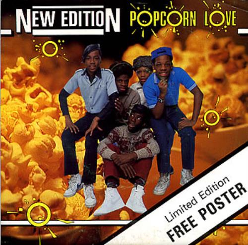 New Edition Popcorn Love 7" vinyl single (7 inch record / 45) UK NDT07PO303791