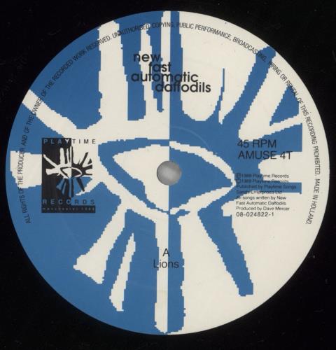New Fast Automatic Daffodils Lions 12" vinyl single (12 inch record / Maxi-single) UK NFA12LI25432