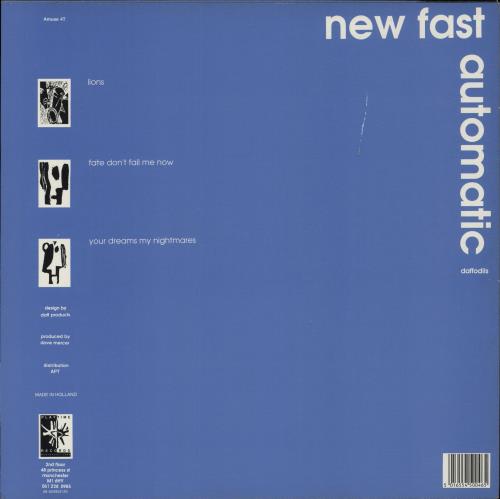 New Fast Automatic Daffodils Lions 12" vinyl single (12 inch record / Maxi-single) UK NFA12LI25432