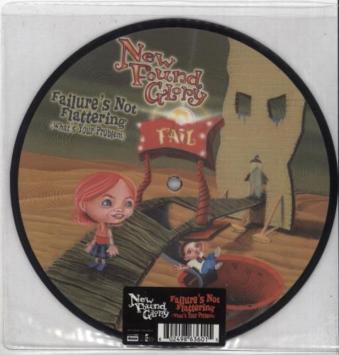 New Found Glory Failure's Not Flattering (What's Your Problem) 7" vinyl picture disc (7 inch picture disc single) UK NFG7PFA299562