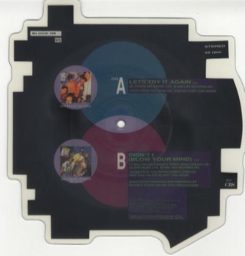 New Kids On The Block Let's Try It Again shaped picture disc (picture disc vinyl record) UK NKOSHLE08131
