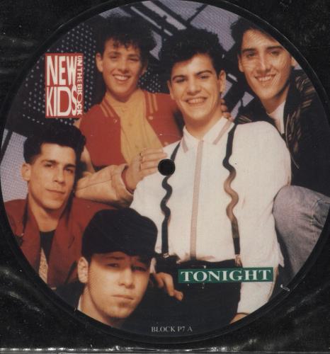 New Kids On The Block Tonight 7" vinyl picture disc (7 inch picture disc single) UK NKO7PTO11631