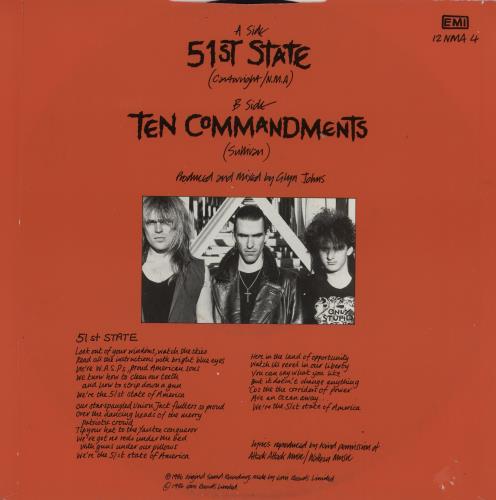 New Model Army 51st State 12" vinyl single (12 inch record / Maxi-single) UK NMA12ST761909