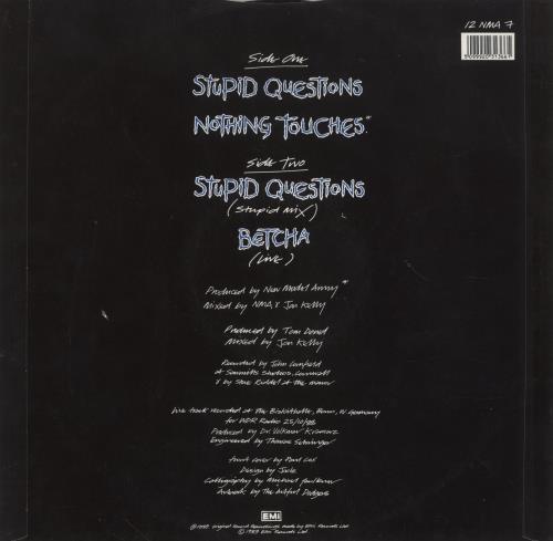 New Model Army Stupid Questions 12" vinyl single (12 inch record / Maxi-single) UK NMA12ST393209