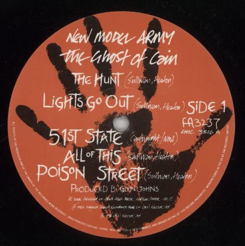 New Model Army The Ghost Of Cain vinyl LP album (LP record) UK NMALPTH742344