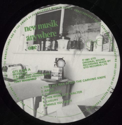 New Musik Anywhere vinyl LP album (LP record) UK NMULPAN462538