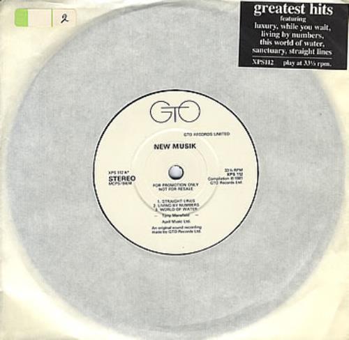 New Musik Greatest Hits 7" vinyl single (7 inch record / 45) UK NMU07GR350915