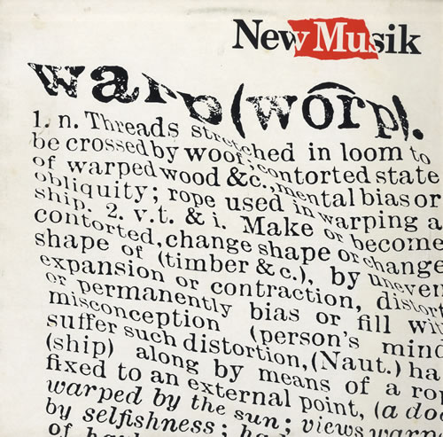 New Musik Warp vinyl LP album (LP record) UK NMULPWA561427