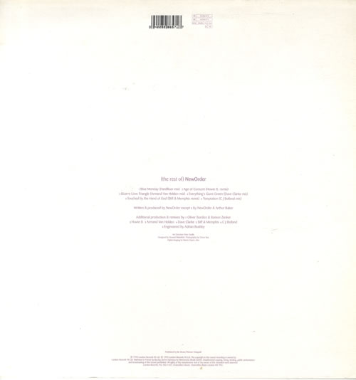 New Order [The Rest Of] New Order 2-LP vinyl record set (Double LP Album) UK NEW2LTH550163