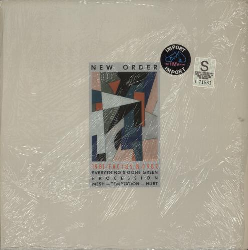 New Order 1981-1982 - Stickered Shrink - EX 12" vinyl single (12 inch record / Maxi-single) US NEW12ST823512