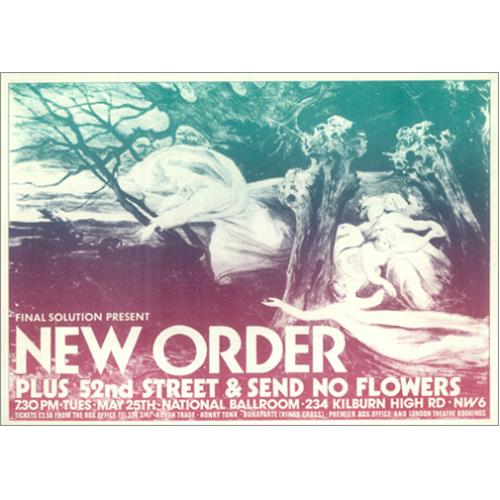 New Order 1982 Flyer handbill UK NEWHBFL421886
