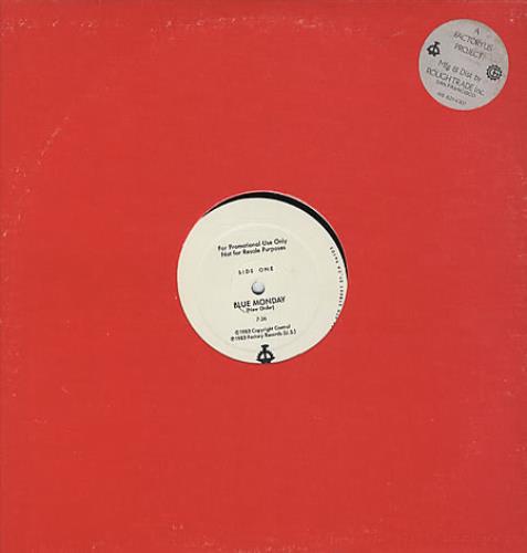 New Order Blue Monday 12" vinyl single (12 inch record / Maxi-single) US NEW12BL268426