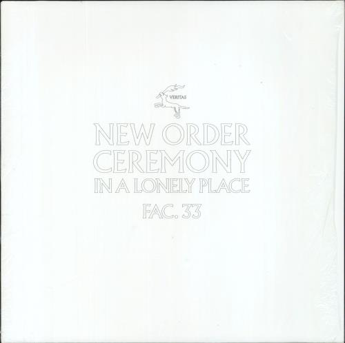 New Order Ceremony / In A Lonely Place - Shrink 12" vinyl single (12 inch record / Maxi-single) UK NEW12CE779899