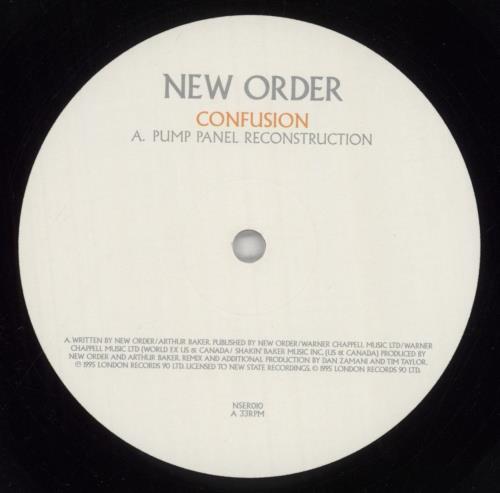New Order Confusion 12" vinyl single (12 inch record / Maxi-single) UK NEW12CO363733