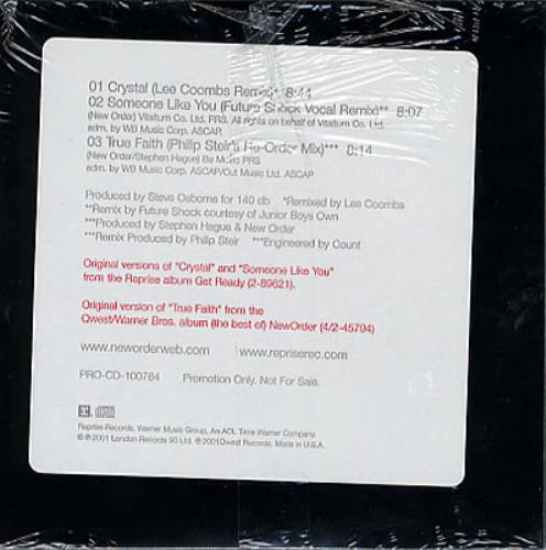 New Order Extra Order CD single (CD5 / 5") US NEWC5EX201886