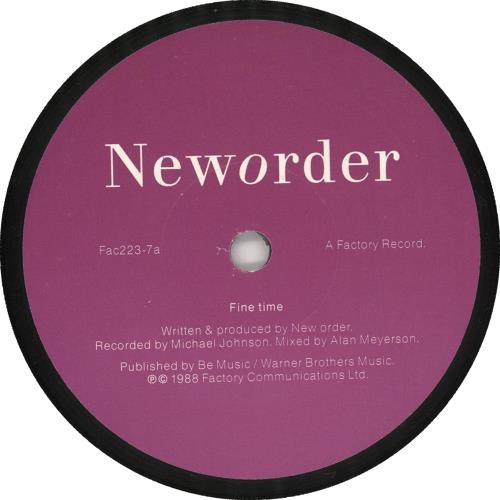 New Order Fine Line + Pink Sleeve 7" vinyl single (7 inch record / 45) UK NEW07FI739090