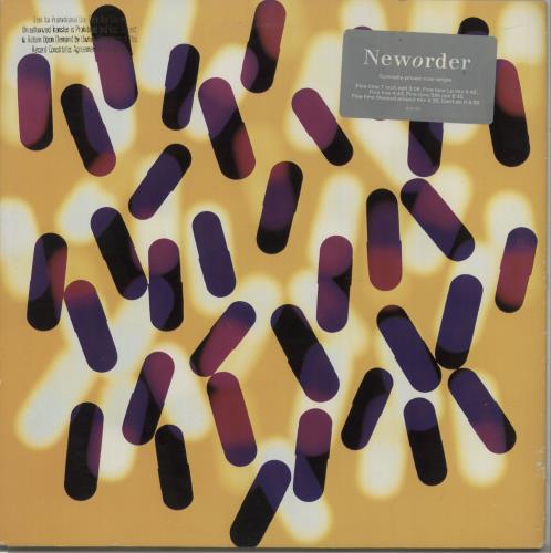 New Order Fine Time + Title Sticker 12" vinyl single (12 inch record / Maxi-single) US NEW12FI463184