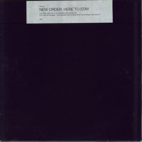 New Order Here To Stay 12" vinyl single (12 inch record / Maxi-single) UK NEW12HE211818