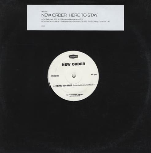 New Order Here To Stay 12" vinyl single (12 inch record / Maxi-single) US NEW12HE231872