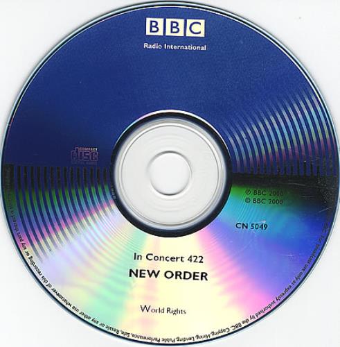 New Order In Concert 422 CD-R acetate UK NEWCRIN368227