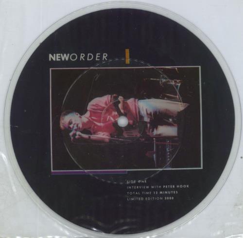 New Order Interview 7" vinyl picture disc (7 inch picture disc single) UK NEW7PIN204625