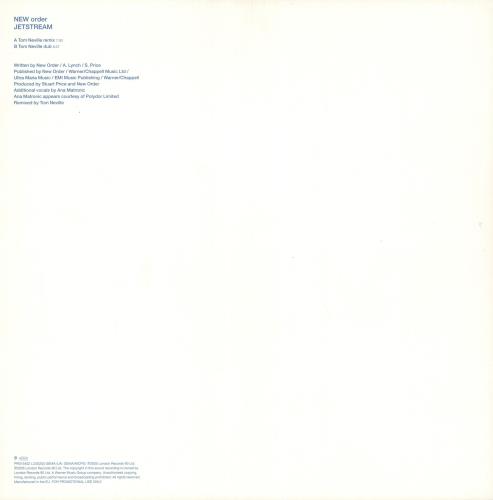 New Order Jetstream 12" vinyl single (12 inch record / Maxi-single) UK NEW12JE735223