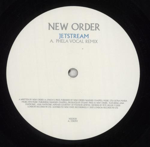 New Order Jetstream 12" vinyl single (12 inch record / Maxi-single) UK NEW12JE735235