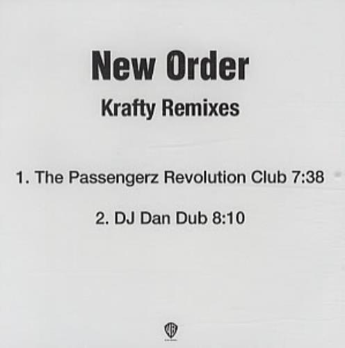 New Order Krafty - Remixes CD-R acetate US NEWCRKR336788