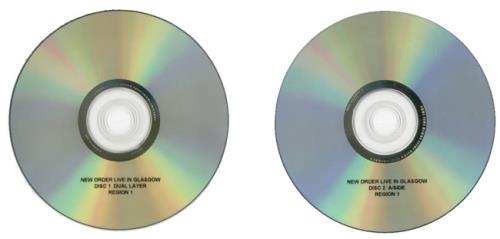 New Order Live In Glasgow - Test Advance + Retail DVD US NEWDDLI526604