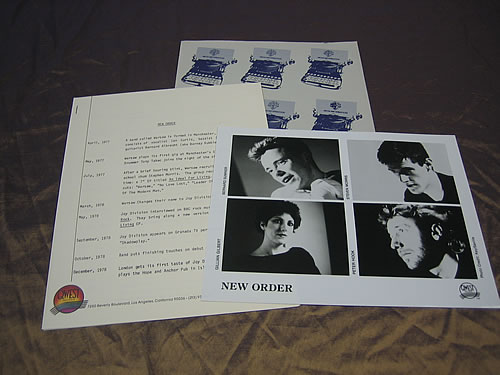 New Order Low Life media press pack US NEWPPLO347583