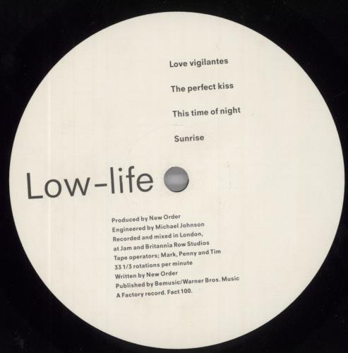 New Order Low-Life - 1st - VG vinyl LP album (LP record) UK NEWLPLO823025