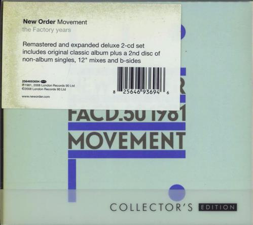 New Order Movement: Collectors Edition 2 CD album set (Double CD) UK NEW2CMO770874