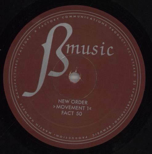 New Order Movement vinyl LP album (LP record) US NEWLPMO120800