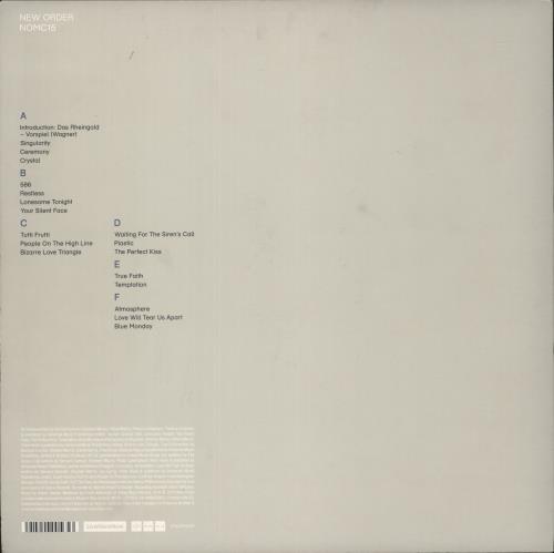 New Order NOMC15 3-LP vinyl record set (Triple LP Album) UK NEW3LNO874778