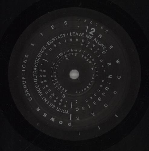 New Order Power Corruption And Lies vinyl LP album (LP record) US NEWLPPO355845