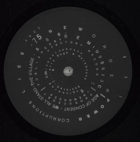 New Order Power, Corruption & Lies - 1st - VG vinyl LP album (LP record) UK NEWLPPO777973