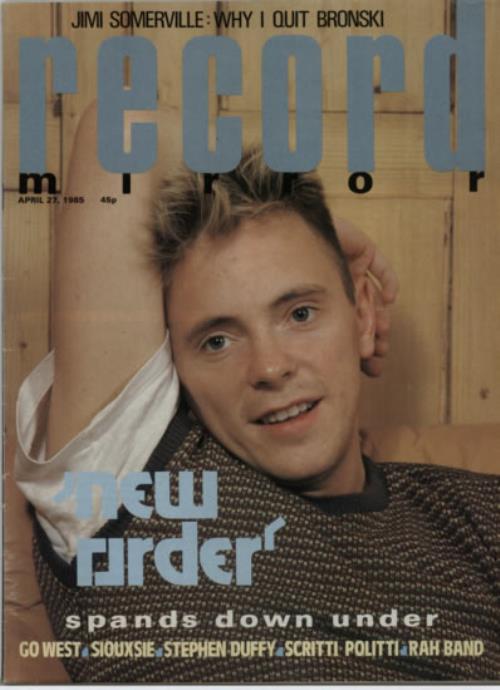 New Order Record Mirror magazine UK NEWMARE174318