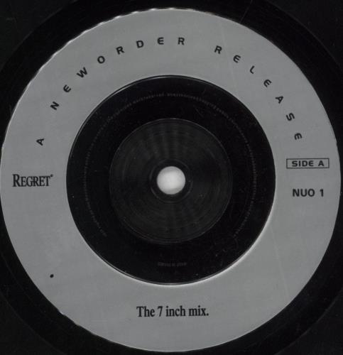 New Order Regret 7" vinyl single (7 inch record / 45) UK NEW07RE67070