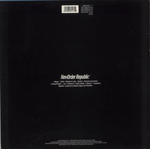 New Order Republic - 1st - VG vinyl LP album (LP record) UK NEWLPRE881208