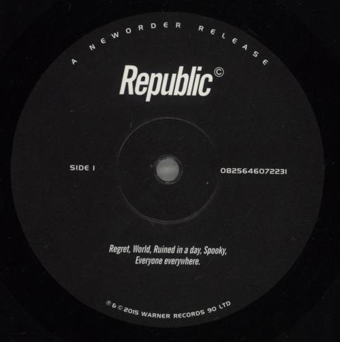 New Order Republic - Remastered 180 Gram - EX vinyl LP album (LP record) UK NEWLPRE874339