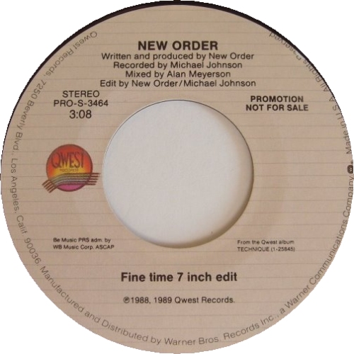 New Order Round & Round 7" vinyl single (7 inch record / 45) US NEW07RO65463