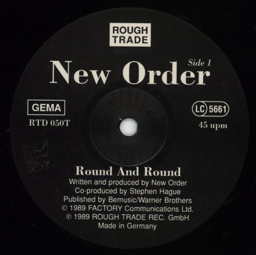 New Order Round And Round 12" vinyl single (12 inch record / Maxi-single) German NEW12RO163559